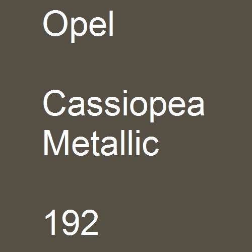 Opel, Cassiopea Metallic, 192.